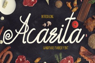 Acarita: A Handmade Marker Font for Makers and Shops
