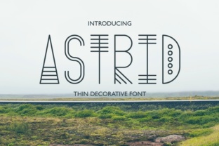Astrid: A Thin Decorative Display Font for Bold Branding