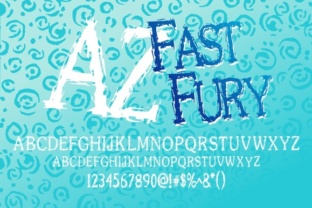 AZ Fast Fury Font Review: A Rough, Scratchy Display Typeface