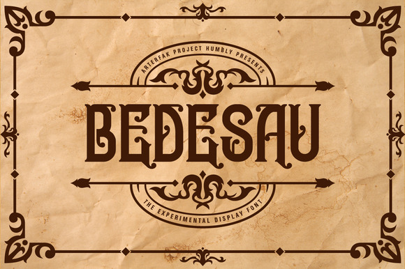 Bedesau: An Art Nouveau Display Font for Expressive Branding