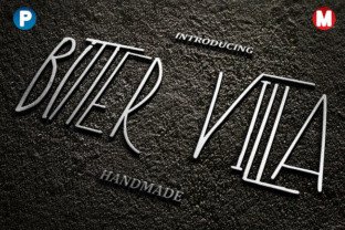 Bitter Villa Handmade Display Font for Campaign Creators