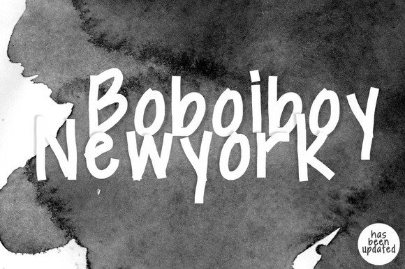 Boboiboy Newyork: A Handwritten Stylish Font for Branding