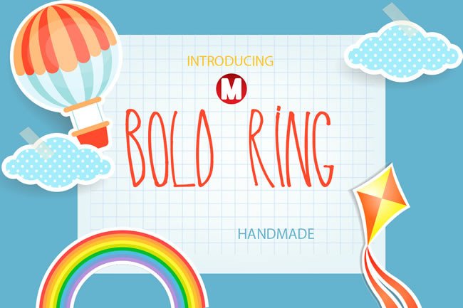 Bold Ring Display Font for Labels & Invites
