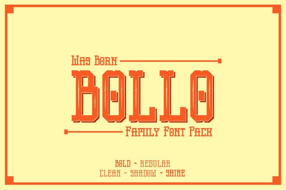 Bollo: A Vintage Display Font for Handmade Products