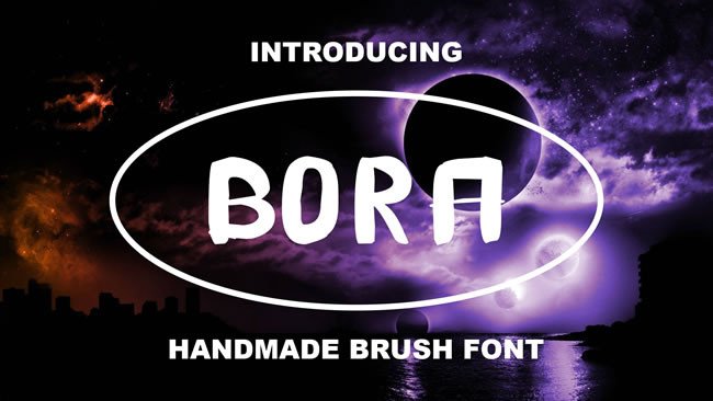 Bora Handmade Brush Font for Consistent Branding