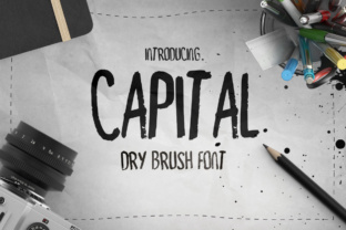 Capital Dry Brush: A Bold Handmade Display Font for Campaigns