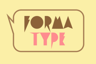 Forma Type Font: A Playful Display Typeface for Makers