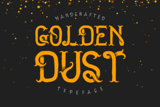 Golden Dust Font: Hand-Crafted Detail for Your Business