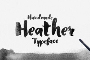 Heather Handmade Typeface for Logos and Warm Branding
