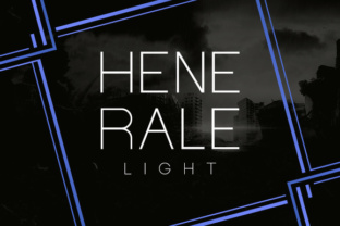 Henerale Light: A Geometric Font for Editorial Mood and Readability