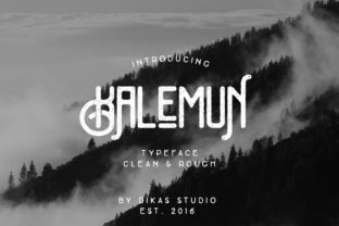 Kalemun Typeface: Vintage Display Font for Editorial Design