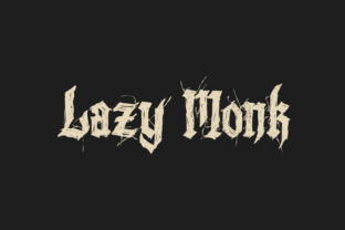 Lazy Monk: A Display Font for Brand Personality