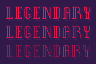 Legendary: A Neon Display Font for Bold Business Branding