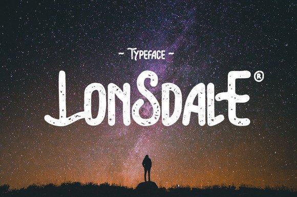 Lonsdale Font: A Rustic Stamped Typeface for Creative Projects