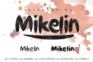Mikelin Brush Font for Cohesive Small Business Branding