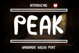 Peak: A Handmade Brush Font for Editorial Design