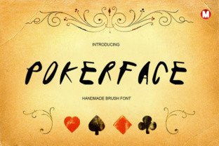 Pokerface Font: Handmade Brush Typeface for Marketing