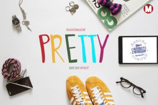 Pretty: A Handmade Brush Font for Editorial Elegance