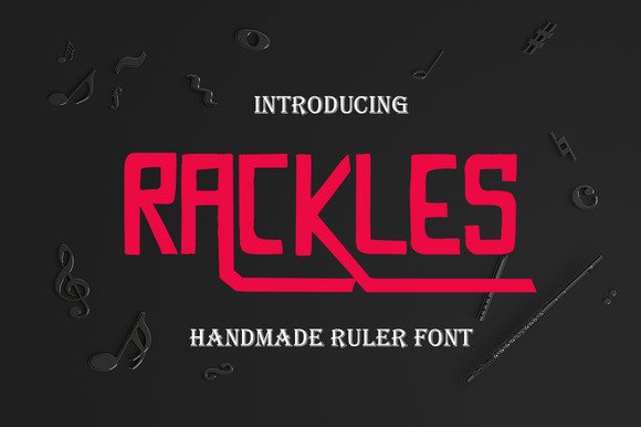 Rackless: A Handmade Ruler Font for Display Branding