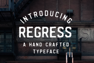 Regress: The Hand Drawn Font That Brings Vintage Warmth to Handmade Products