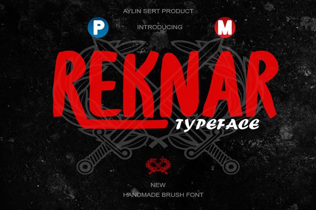 Reknar Brush Font: A Handmade Display Type for Branding