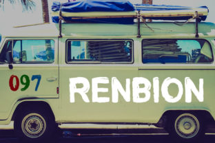 Renbion: A Rough Grunge Display Font for Adventurous Brands
