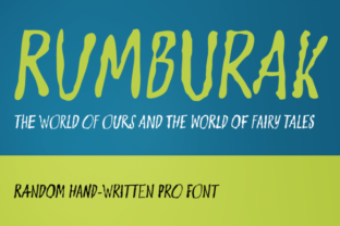 Rumburak: A Playful Handmade Display Font for Business Branding