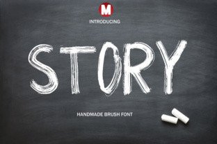 Story Handmade Brush Font for Editorial Depth