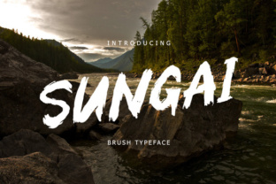 Sungai Brush Font: Handpainted Type for Bold Marketing