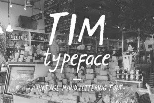 Tim: A Cool, Relaxed Handwritten Display Font