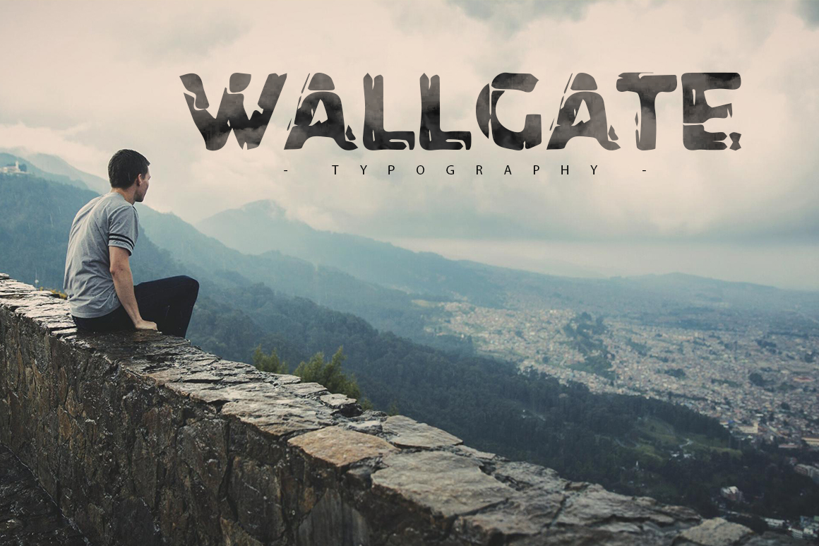 Wallgate: A Playful Brick-Texture Font for Digital Design