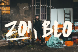 Zomblo: A Messy Hand Painted Display Font for Bold Business Branding